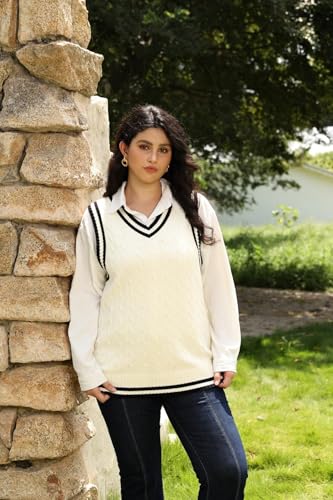 TIYOMI Plus Size Sweater Sleeveless Tops for Women Knitted Tank Tops XL-5XL3