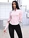UANEO Workout Tops for Women Cropped Workout Jackets for Women Yoga Athletic Jacket (Pink-XS)