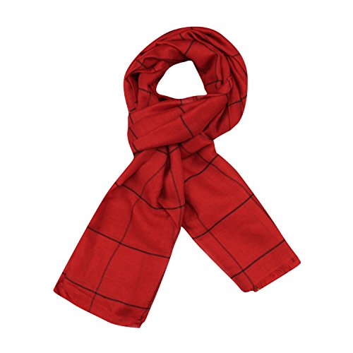 Image of FabSeasons Red Chexs Cotton Scarf, Scarves, Stole and Shawl for Men