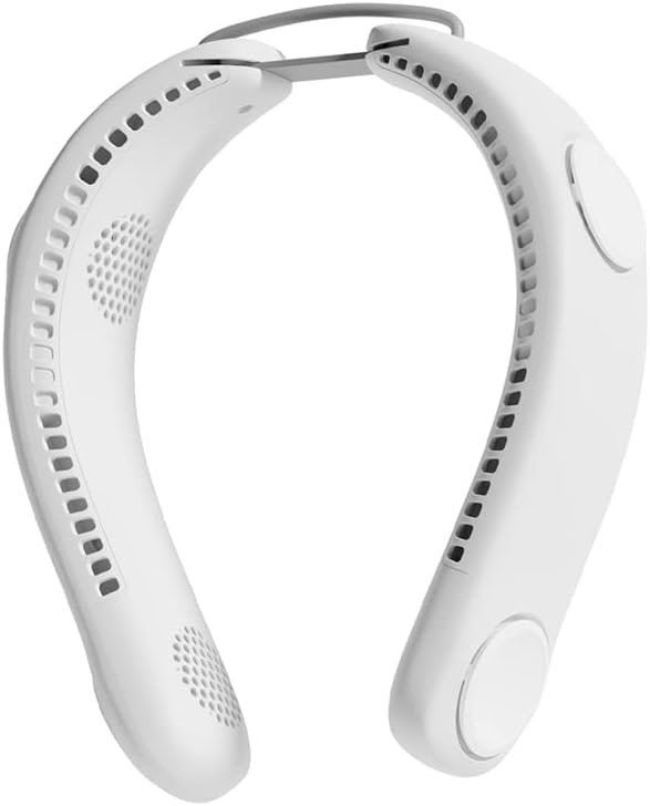 Ventilador de cuello sin aspas F49,4 Turbos, 8 áreas a gran escala de 360 viento fresco fuerte, ángulo de 180 ajustable y plegable, tamaño ajustable