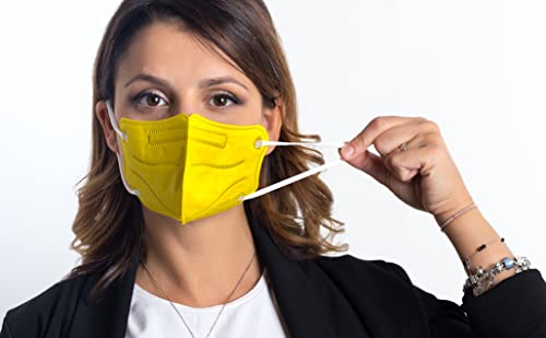 20 FFP2/KN95 Maske Bunt Mix CE Zertifiziert Kleine Größe Small, Medizinische Mask mit 4 Lagige Masken, Partikelschutzmaske, Atemschutzmaske mit Hoher BFE-Filtereffizienz≥94 | 20 Stück - Made in Italy