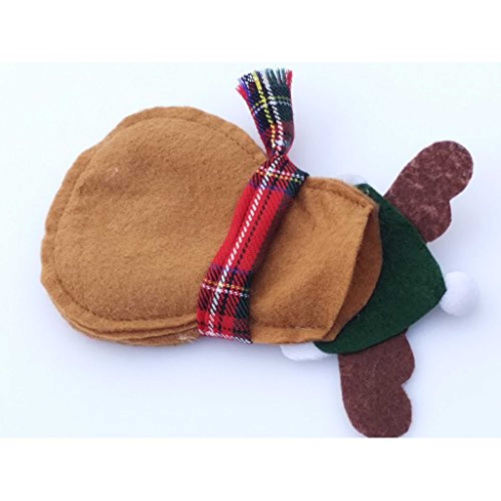 2pcs Christmas Dinner Tableware Cutlery Bag Holder Elk