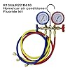 AC Gauges R134a – Car Air Conditioning Recharge Kit with Hose, R134a R22 R410a R12 Compatible Refrigerant Gauge Tool, Automotive AC Charging Hose for Air Conditioning Maintenance, Easy Car Accesso #4