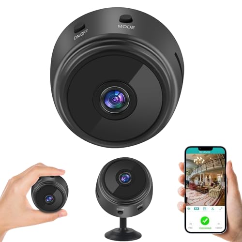Mini Spy Camera, Hidden 1080P HD Wireless Portable Small Video Camera with Night Vision Motion Detection, Small Security Camera, Room Camera, Nanny Cam, Small Security Camera for Indoor/Outdoor