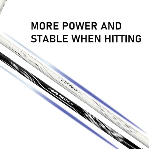OGEENIER Professional 4U Carbon Fiber Badminton Racket Set of 2-30LBS - Badminton Racquet with Birdies Set for Outdoor & Backyard