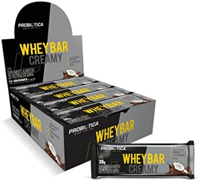 Whey Bar Creamy Probiotica - Sabor: Coco 12 Unidades