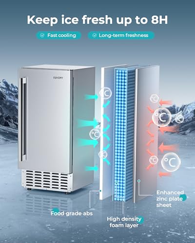 Euhomy NIMU-01 Commercial Under Counter Nugget Ice Maker Machine thumb #5