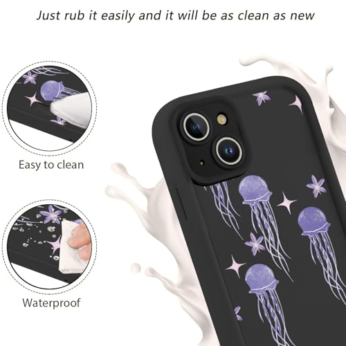 Coque iPhone 14 protection complète anti-choc motif méduse silicone souple - 6