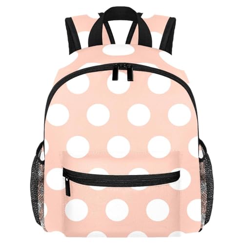 Petit sac à dos léger à pois avec poches pour bouteilles idéal au quotidien