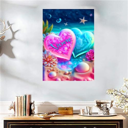 Painting Diamant Art design blanc : kit broderie strass 5D complet pour décoration murale