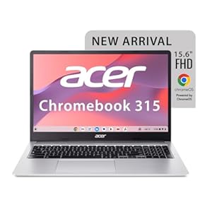 Acer Chromebook CB315-4H Intel Celeron N4500 (Chrome OS/8 GB RAM/128 GB/WiFi 6) 39.6 cm (15.6″) Full HD, Silver, 1.6 KG, 3 Months Google One AI Premium Plan with Gemini Advanced & 2TB Cloud Storage