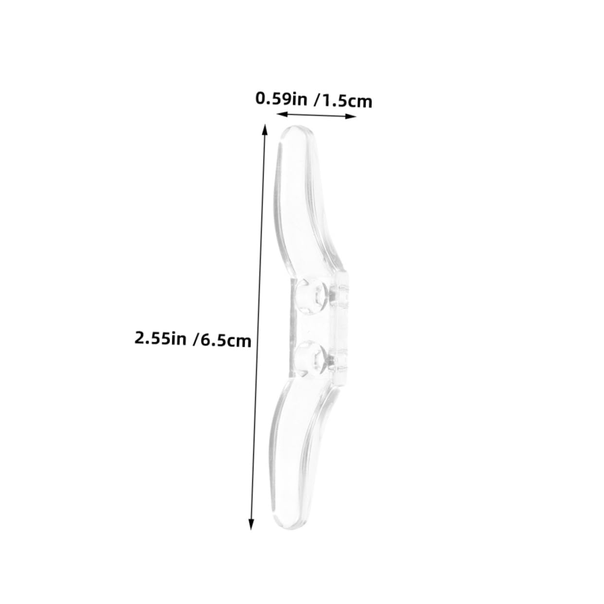 VALICLUD 10Pcs Transparent Blind Cord Holders Curtain Positioning Hooks for Organizing Roller Blinds and Curtains Easy to Install Cleats for Home and Office Use