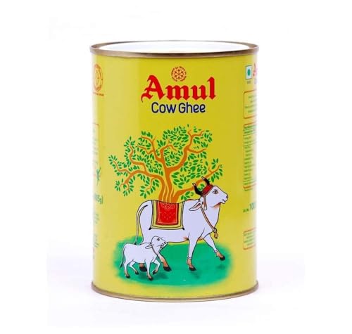 Ghee Amul au lait de vache pur Beurre clarifié traditionnel indien 1L