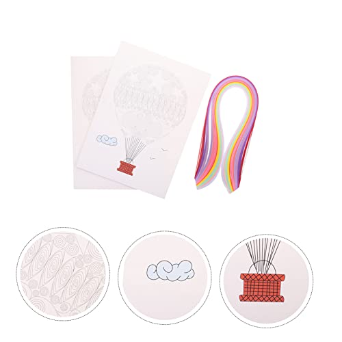 2 Sets Paper Quilling Tool Set Scrapbooking Kits For Adults Scrapbook Kit Craft Sets For Adults Quilling Starter Set Paper Quilling Strips Set Handcraft Making Material #TOP6