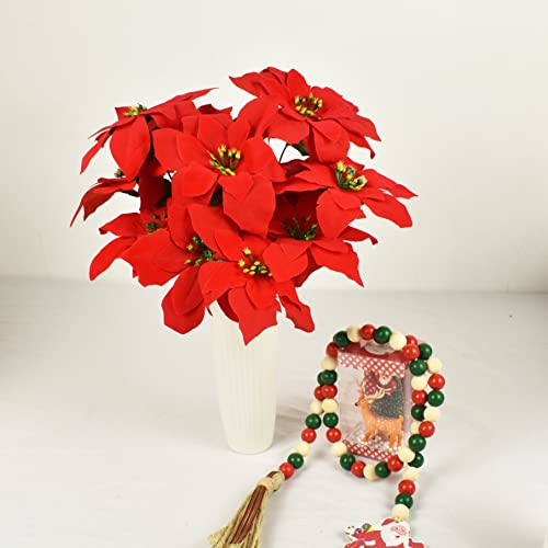 Christmasartificialpoinsettiaflowers6packsilkredpoinsettiaartificialbushesredchristmasflowers7headsvelvetpoinsettiafloralbouquetwithstemforpartyhomeholidaydecoration Urban Country Home Decor Christmas artificial poinsettia flowers 6pack silk red poinsettia artificial bushes red christmas flowers 7 heads velvet poinsettia floral bouquet with stem for party home holiday decoration urban country home decor