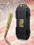 Donald Trump Pen - Brass Bullet Shaped Ballpoint Pen - Premium Trump Gifts & Trump Merchandise - Luxury Collectable Pen w/Pen Case