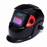 Kraft&Dele KD849 careta soldar automática electrónica – máscara de soldar auto oscurecible DIN9-13, visor 94x37mm