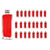 casavetro 24 x 50 ML Bouteilles vides en Verre Transparent avec Bouchon à vis – Bouchon torsadé réutilisable et Rechargeable Gin Huile Vinaigre Soda Vodka Eau (24 x 50 ML)