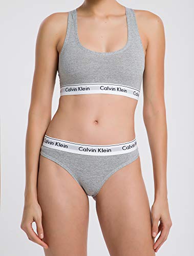 Top Nadador, Calvin Klein, Feminino, Cinza, M