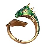 5.Avant-garde Fashion Jewelry:This charming ring makes the dragon symbolize power and majesty, and become a symbol of noble taste. It is an indispensable gift for your lover and friend.