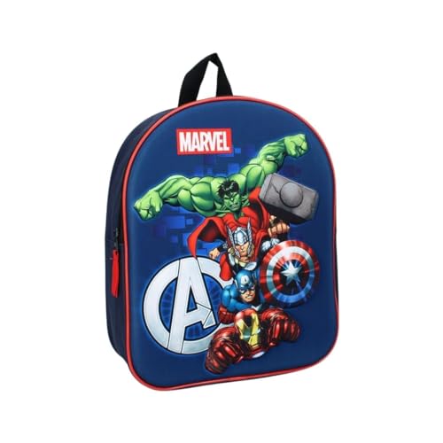 mybagstory- Sac à dos - 3D – Avengers - Bleu -...