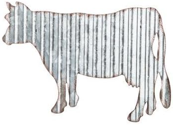 Corrugated Metal Cow Wall Farmhouse or Farm Decor