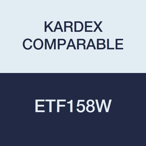 KARDEX COMPARABLE ETF158W End Tab Folder, Fas# 1 and 3, 11Pt Color Stock, Top and Side, 0-9 Scale Printed Twice on Tab, 11 3/4" x 9 1/2", 2-Ply, White (Pack of 50)