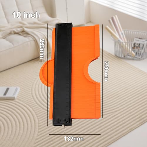 Wixovo Konturenlehre 25cm, Konturenlehre Groß, Konturenlehre mit Feststeller, Contour Gauge, Konturmessgerät, Geschenk für Männer