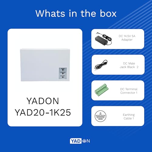 YADON YAD20-1K25 UPS for CCTV Cameras – Supports 8 AHD Cameras, DVR, WiFi Router – 20100mAh Lithium-Ion Battery and 320-360 Mins Backup – Optimal... - Image 6