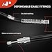A-Premium Rear Driver Side Parking Brake Cable Assembly Compatible with Chevrolet & GMC Models: Silverado 1500, Silverado 1500 Classic, Silverado 2500, Sierra 1500, Sierra 1500 Classic, Sierra 2500