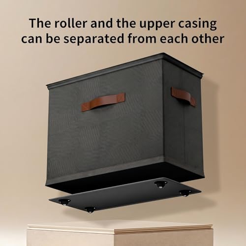 EE-RoomWorld 2 Pack rolling shoe rack on wheels,No Assemble Required shoe organizer for closet with wheels，Adjustable Dividers Fits 16 Pairs,boot Storage Bins with Reinforced Handle by EE-RoomWorld - Used condition - Image 5