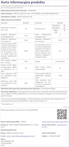 Lave vaisselle Whirlpool WSIO3T223PCEX - vue 9