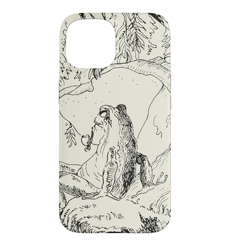 Cottagecore �S�u�����R�A ���I �J�G�� �p�C�v�ƃ}�b�V�����[���t�� �X�}�z�P�[�X iPhone 15 �p
