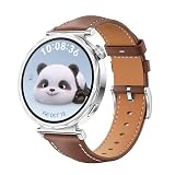 GIOPUEY Cinturini Compatibile con Huawei Watch GT 6/5/4 41mm, Vera Pelle Cinturino [Resistente all'Usura] [Traspirante] - Brown