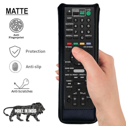 Zaoma Protective Case PU Leather Cover Holder Compatible for Remote No. RM-ADP090 Remote Control Compatible for Sony AV System/Sony Home Theater Systems (Black) 4 41bIn5XyUKL