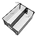 Snap-N-Store CD Storage Box - Pack of 1/2 - Durable Disc Holder with Lid to Store for Discs (1 Pack - Doublewide CD, Black)