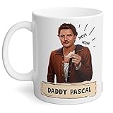 Switzer Kreations Pedro Pascal Mug, Daddy Pascal Mug, Pedro Papi, Cool Daddy Cup, Funny Pedro Pascal Meme - Coffee Tea Mug - Ceramic (All White 11 Oz)