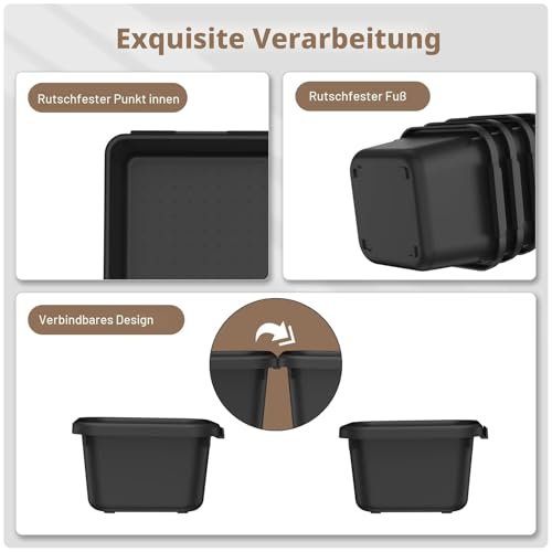 【Militärqualität】A-LuGei Werkzeugaufbe Wahrung Schubladen Organizer, Schwarz Werkzeugorganizer,Küchenschubladen Werkzeugaufbewahrung Ordnungssystem für Werkstatt,Garage,Werkzeug,Büro,Küche,Badezimmer