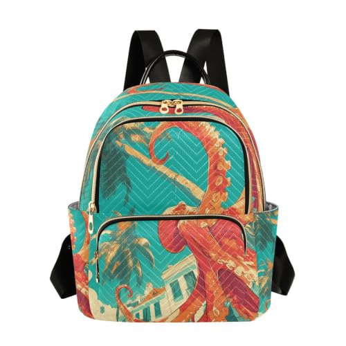 Sac à dos pieuvre pour adolescent résistant et logeable