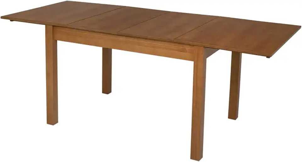 Mesa de Jantar Retrátil/Extensível em Madeira e MDF Euro Meu Móvel de Madeira - Nozes