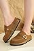 Project Cloud 100% Genuine Leather Moccasin-Style Clogs for Women - Memory Foam and Water Resistant Mules Slip-on - Non-Slip and Durable Clogs Casual Shoes for Women Footwear (Carline, Chestnut, 10)