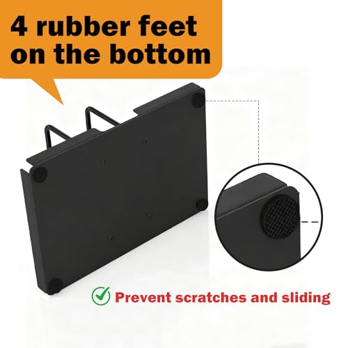 Miniatura 4 de Pabbyeey Soporte Para Servilletas Negro, Soporte De Metal Con Caddy Para Sal Y Pimienta, Dispensador De Servilletas Para Mesa Y Cocina, Accesorio De Cocina 23 16,5 14 Cm, Accesorio De Decoración