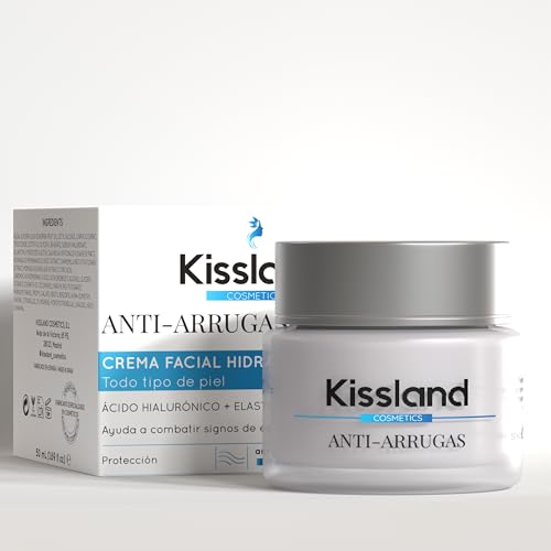 Crema Hidratante Facial Mujer Antiarrugas con Ácido Hialurónico Puro + Elastina + Astrágalo 50 ml - Crema Antiarrugas Mujer para una Piel Visiblemente más Firme - Crema Facial Mujer Rellenadora