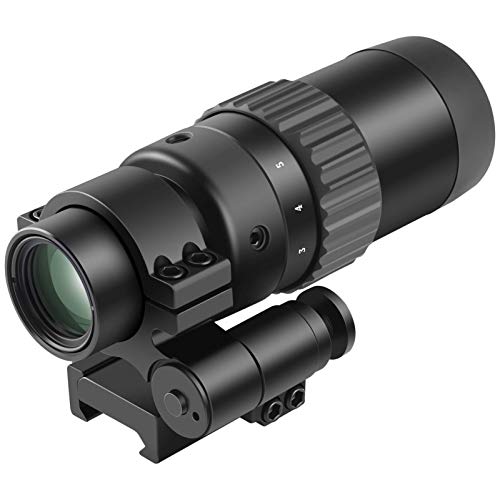 Feyachi Rs-30 Reflex Sight With Flip Up Rear Front And Iron Sights And M36 1.5X - 5X Red Dot Sight Optics Magnifier #TOP6
