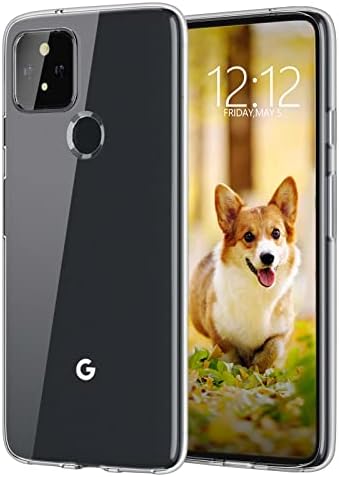 Google Pixel 4a 5G Clear {Hone Case,[NOT Fit for Pixel 4a],Slim Thin Soft Skin Silicone Flexible TPU Gel Shockproof Anti-Scratch Protective Cases Cover for Pixel 4a 5G,Crystal Clear