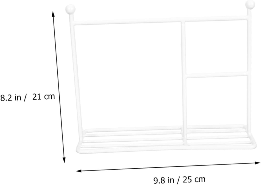 Abaodam Mini Iron Doll Garment Rack with Hangers 25x21cm White Doll Clothes Organizer for Dollhouse Furniture and Dress Storage Accessories
