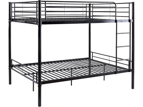 Habitat et Jardin Litera Doble Adam - Somier Incluido - 140 x 190 cm - Negro