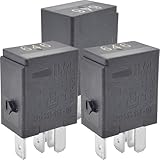 3-Pack 646 4RD965435-08 4H0951253C Relay - 30A 12VDC 5-Pin SPDT Automotive Relay - Compatible with Select Audi/VW Vehicles - Fixes P0230 & Fuel Pump Failures