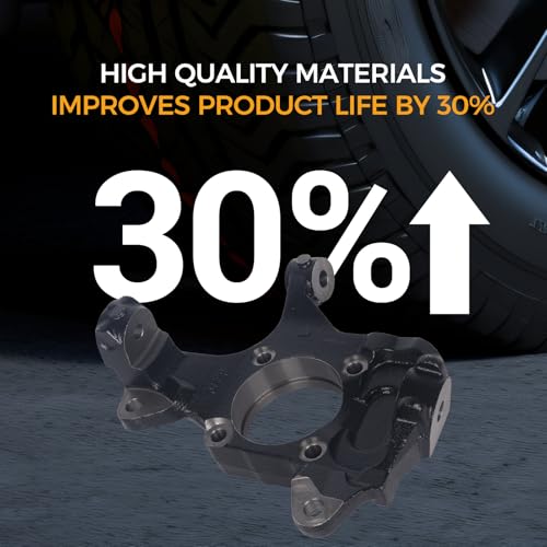 698017 Front Left Steering Knuckle Assembly Fit for 2001-2013 Chevy Avalanche Silverado Suburban 1500 2500 3500 HD Classic/GMC Sierra 1500 2500 3500 HD Classic Yukon XL 2500, 2003-2009 Hummer H2 by PAROD - Image 5