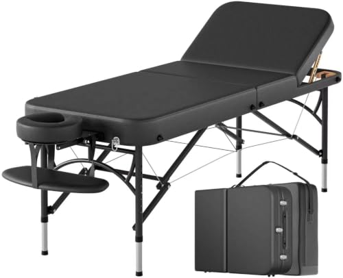 Image of CLORIS 84 inch Professional Massage Table 3 Section Portable Hold Up to 1100LBS